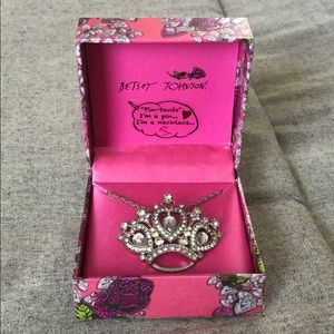 Gorgeous Betsy Johnson brooch and pendant.